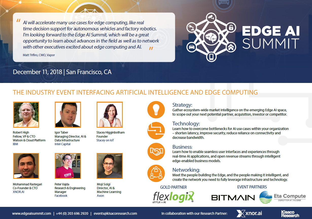 Edge AI Summit Agenda